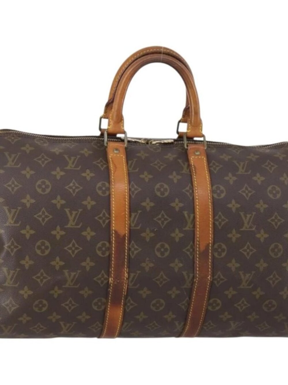 LOUIS VUITTON Monogram Keepall 45 Boston Bag M41428 LV Auth - Picture 13 of 15